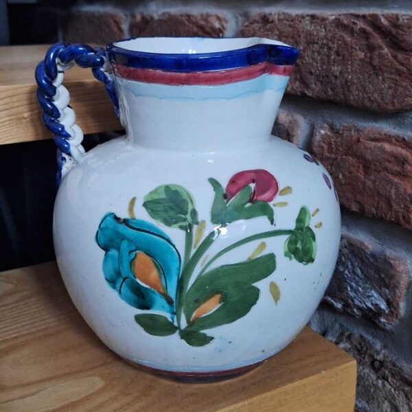 Ręcznie malowany włoski wazon - dzbanek