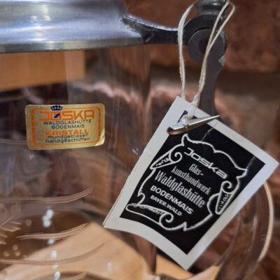 Szklany kufel z pokrywą Joska Glaskunsthandwerk