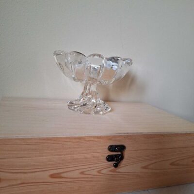 Szklana bombonierka - patera do słodyczy