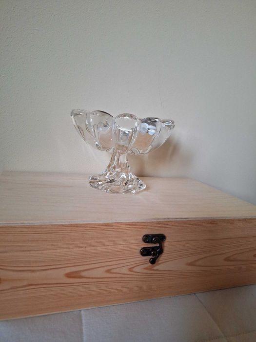 Szklana bombonierka - patera do słodyczy