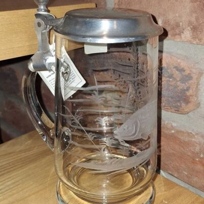 Szklany kufel z pokrywą Joska Glaskunsthandwerk