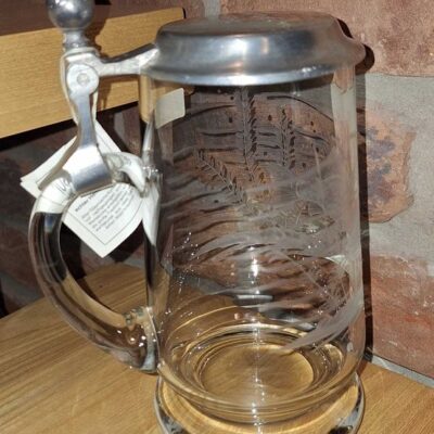 Szklany kufel z pokrywą Joska Glaskunsthandwerk