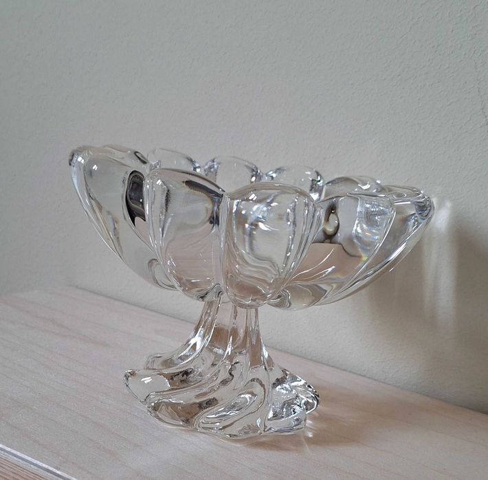 Szklana bombonierka - patera do słodyczy