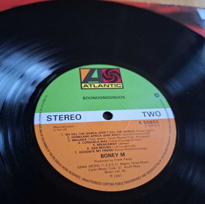 BoneyM - BOONOONOONOOS 1981 - winyl