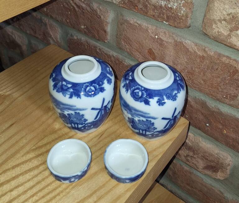 Zestaw japońskich pojemników do herbaty