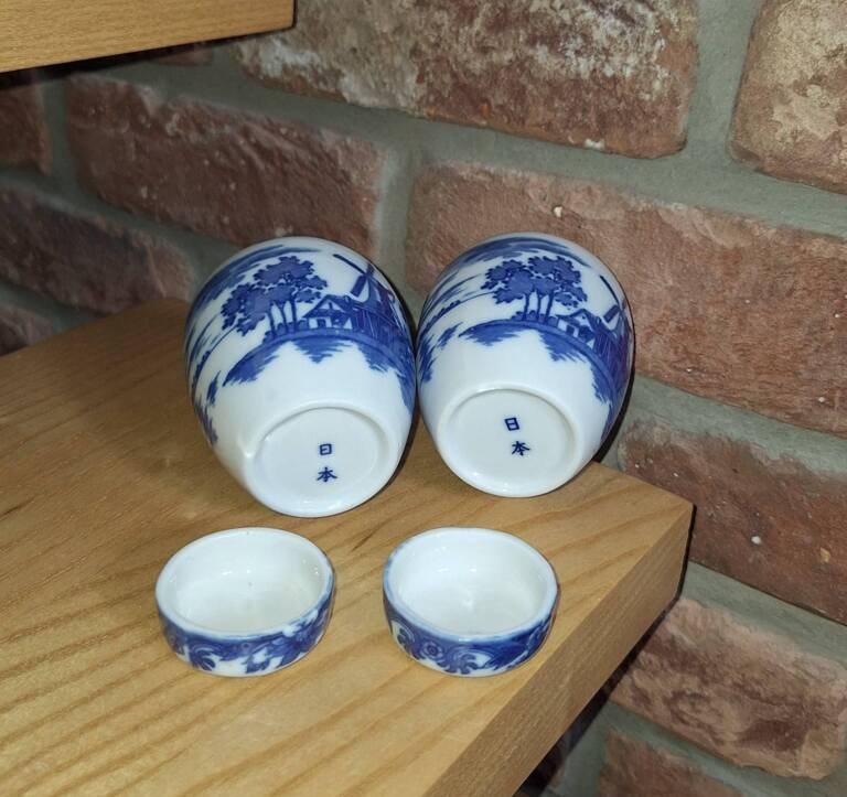 Zestaw japońskich pojemników do herbaty