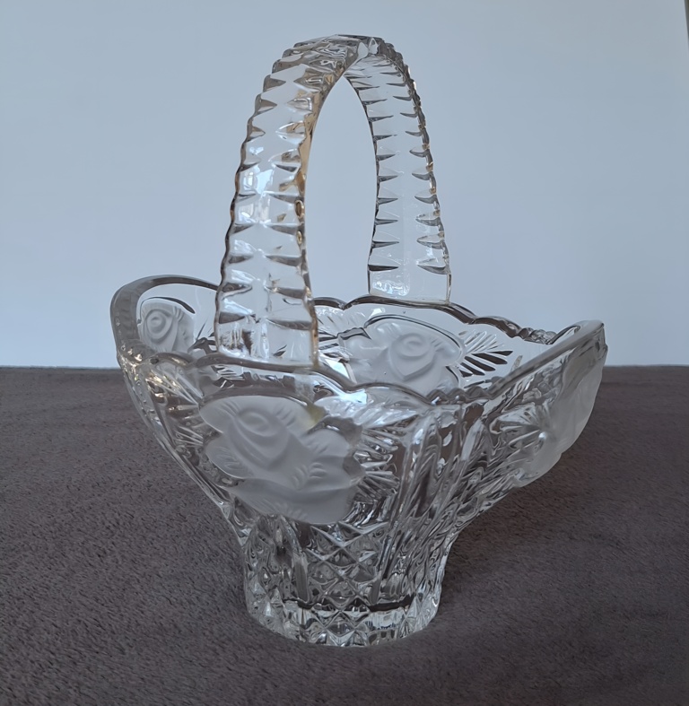 Koszyk z kryształu ołowiowego Anna Hutte Bleikristall