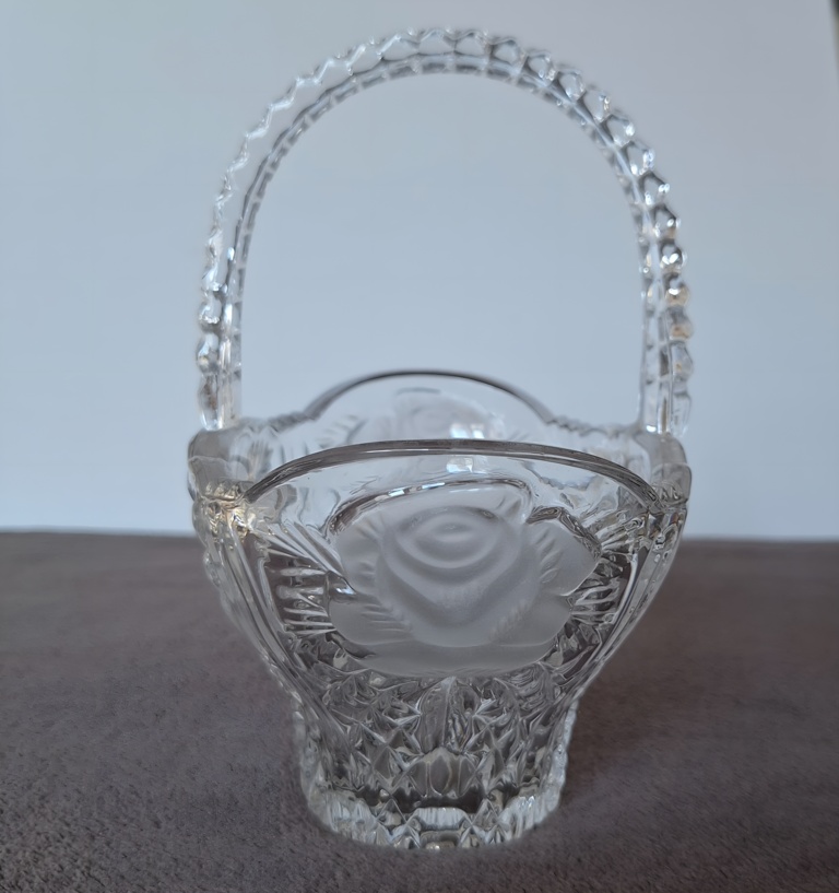 Koszyk z kryształu ołowiowego Anna Hutte Bleikristall
