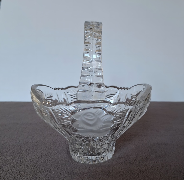 Koszyk z kryształu ołowiowego Anna Hutte Bleikristall