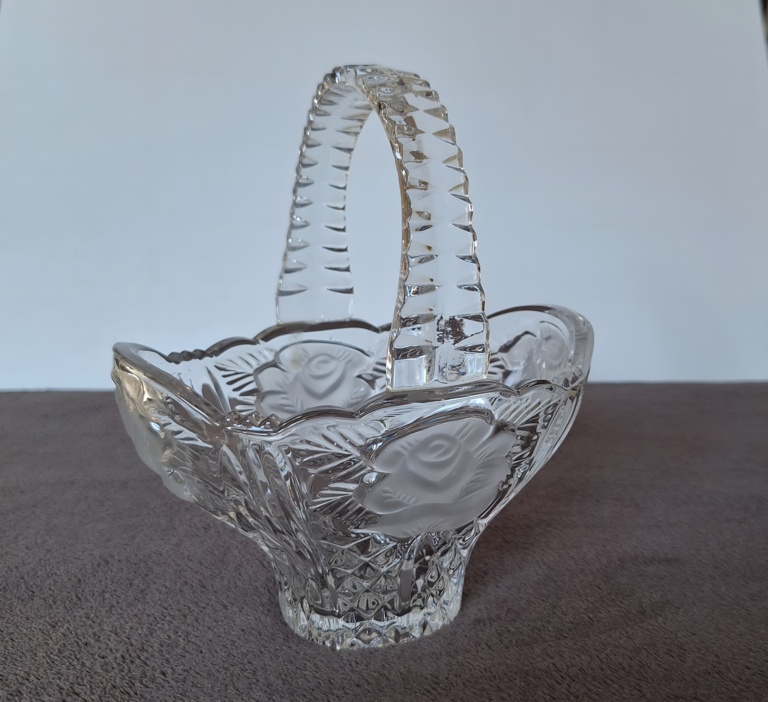 Koszyk z kryształu ołowiowego Anna Hutte Bleikristall