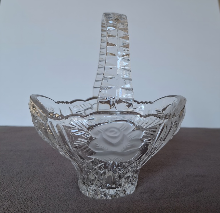 Koszyk z kryształu ołowiowego Anna Hutte Bleikristall