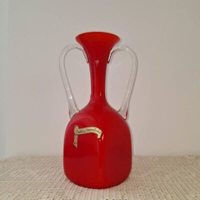 Szklany wazon Opalina Fiorentina