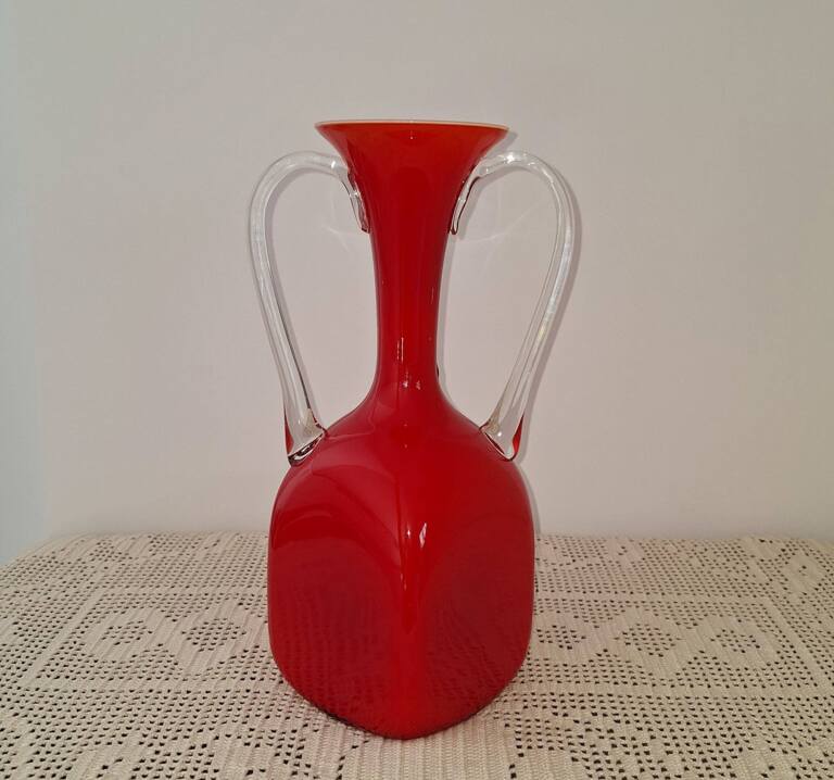 Szklany wazon Opalina Fiorentina