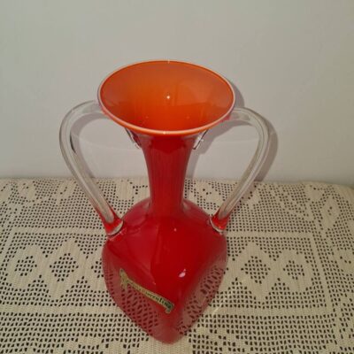 Szklany wazon Opalina Fiorentina