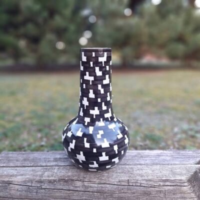 Wazon ceramiczny wzór geometryczny
