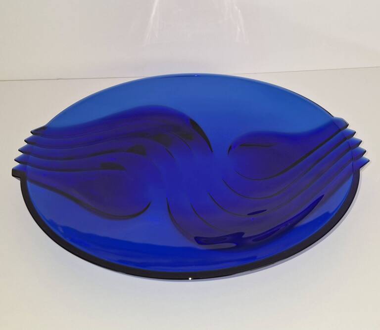 Szklana kobaltowa patera misa Luminarc