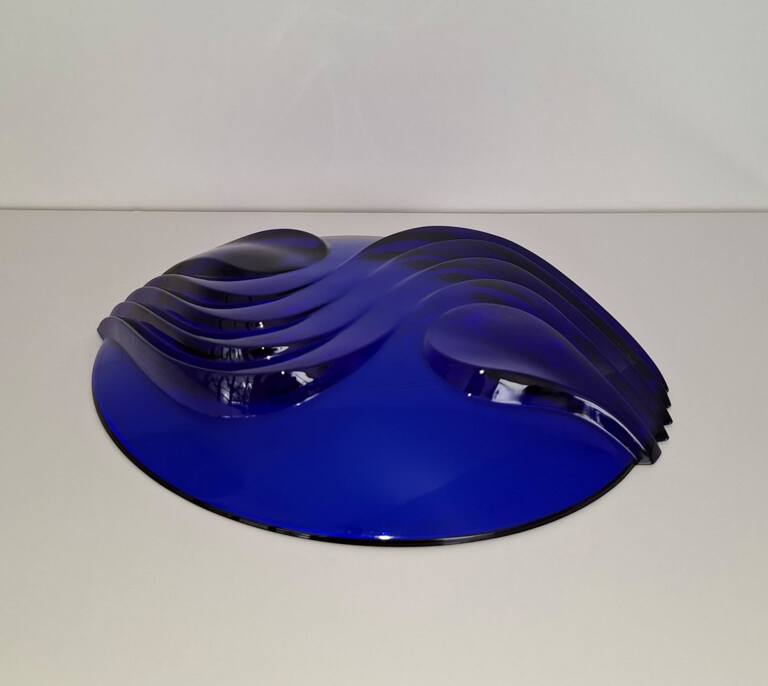 Szklana kobaltowa patera misa Luminarc