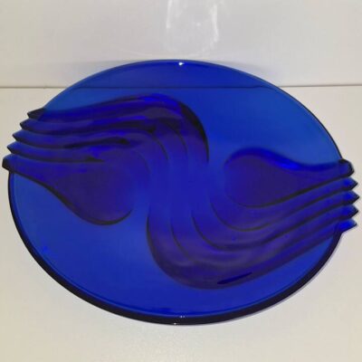 Szklana kobaltowa patera misa Luminarc