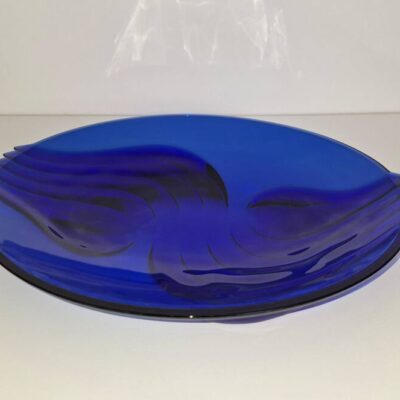 Szklana kobaltowa patera misa Luminarc
