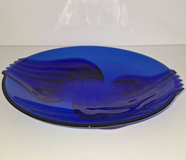 Szklana kobaltowa patera misa Luminarc