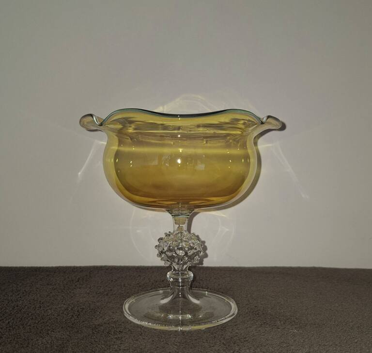 Artystyczna misa patera bomboniera na nóżce