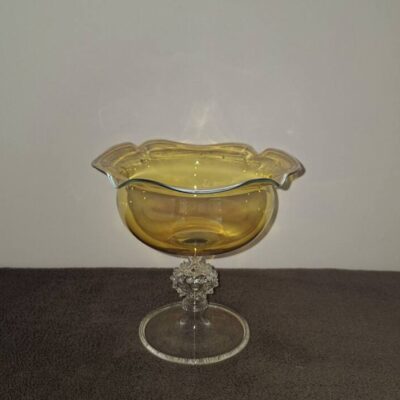 Artystyczna misa patera bomboniera na nóżce