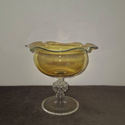 Artystyczna misa patera bomboniera na nóżce