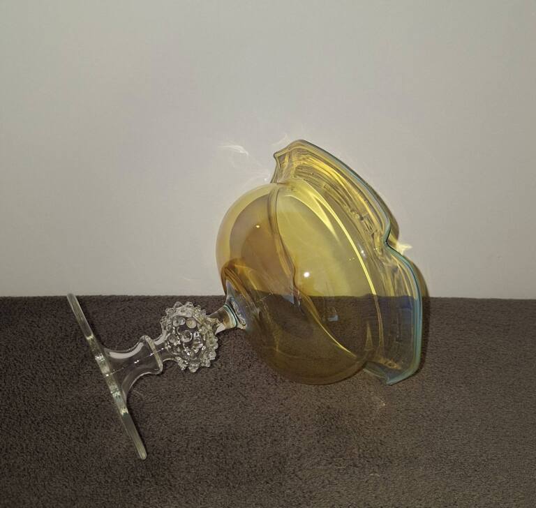 Artystyczna misa patera bomboniera na nóżce