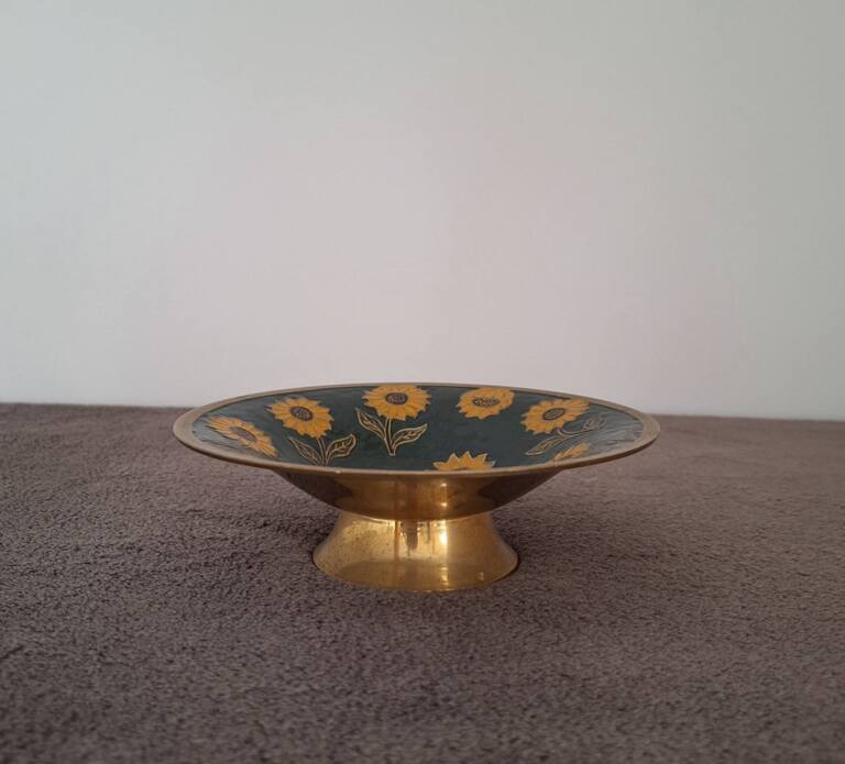 Vintage patera z mosiądzu