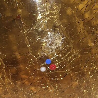 Zabytkowa karafka i kieliszki Art Deco