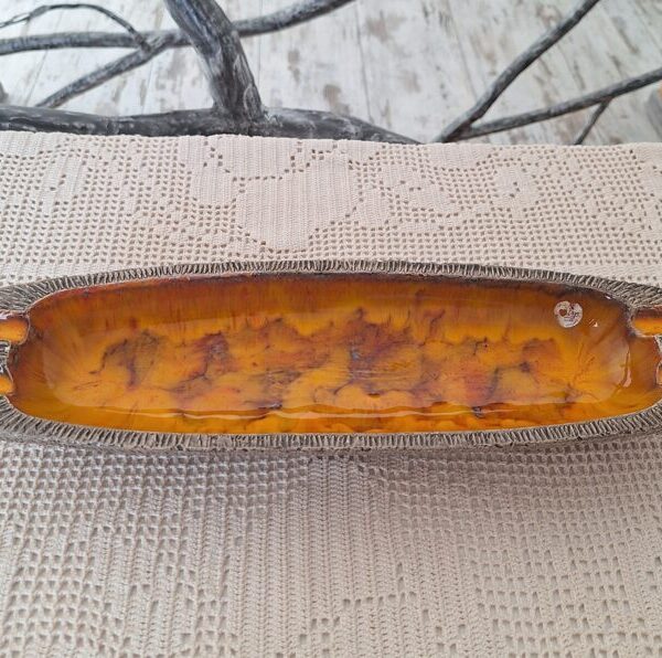 Vintage Misa Ceramiczna Jan van Erp Holandia Lata 70.  Fat Lava