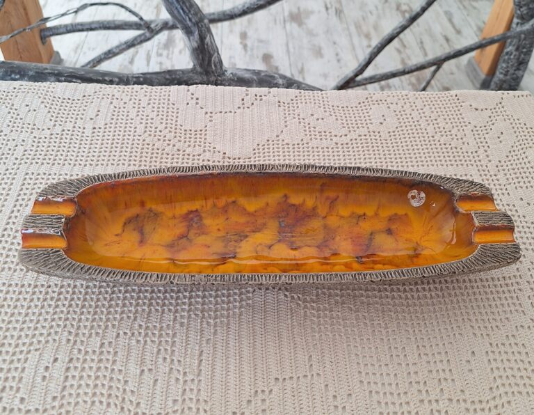 Vintage Misa Ceramiczna Jan van Erp Holandia Lata 70.  Fat Lava