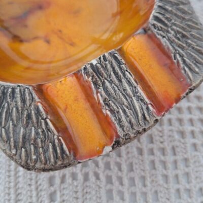 Vintage Misa Ceramiczna Jan van Erp Holandia Lata 70.  Fat Lava