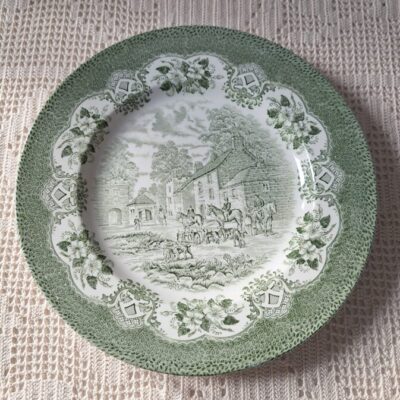 Vintage Angielski Talerz Kolekcjonerski – Seria „Old Inns”