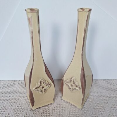 Komplet dwóch Unikatowych Wazonów Styl Vintage Rustykalny