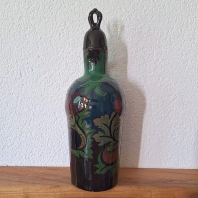 Zabytkowa Karafka Ceramiczna Styl Art Nouveau Gouda Holland