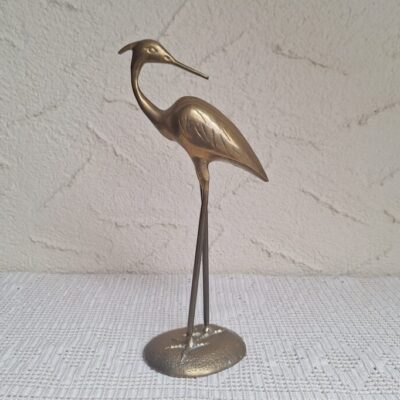 20260506_152815 Elegancka Figurka Czapli z Mosiądzu – Styl Mid-Century Modern