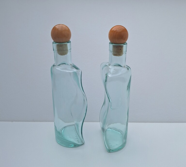 Zestaw Szklanych Butelek Do Oliwy i Octu Marki Vetreria Etrusca