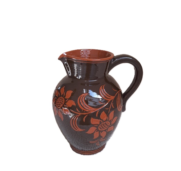 20260510_164620 Kultowy Dzbanek Ceramiczny PRL – Motyw Słoneczników