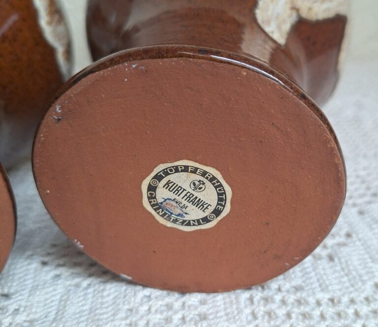 Vintage Zestaw Ceramiczny Wazon i Dzbanek Kurt Franke