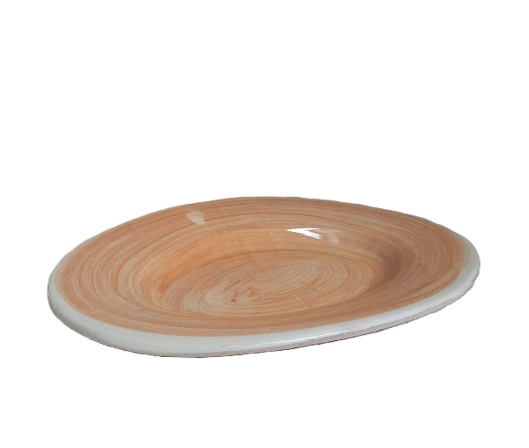 Półmisek Ceramiczny – Rustykalna Elegancja w Kolorze Terakoty