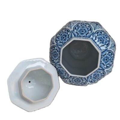 20260513_174239 Ceramiczna Waza Amfora Z Pokrywą w Stylu Delft Blue