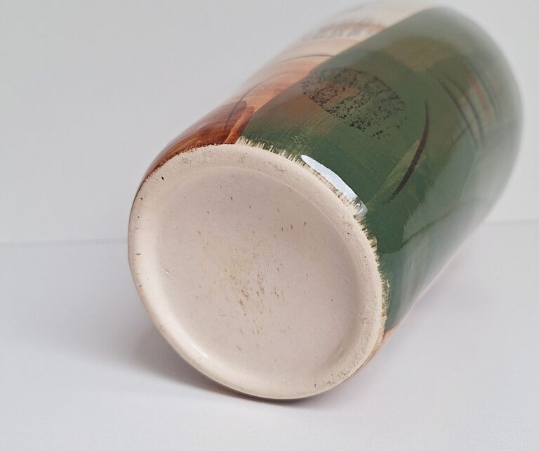 Ręcznie Malowany Wazon Ceramiczny Vintage