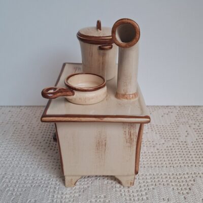 Ceramiczny Podgrzewacz W Kształcie Pieca Kuchennego