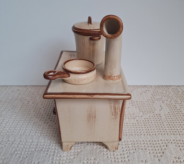 Ceramiczny Podgrzewacz W Kształcie Pieca Kuchennego