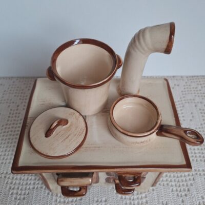 Ceramiczny Podgrzewacz W Kształcie Pieca Kuchennego