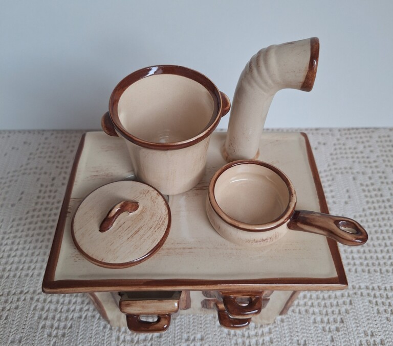Ceramiczny Podgrzewacz W Kształcie Pieca Kuchennego