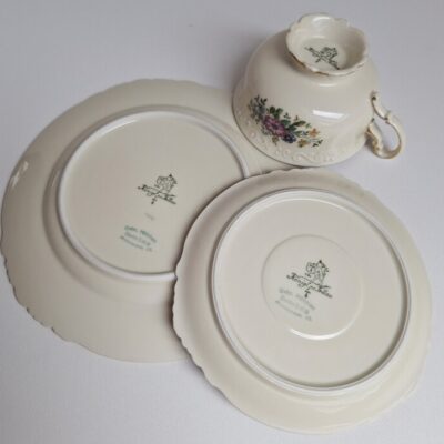 20260612_193008 Porcelanowe Trio Śniadaniowe Königl. pr. Tettau Bavaria vintage