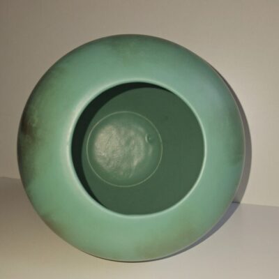 20260616_201829 Ceramiczny Wazon Morski Szmaragd ze Złotym Akcentem