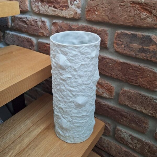 Wazon biskwitowy Hutschenreuther Vintage Op-Art Lata 70. Muszle